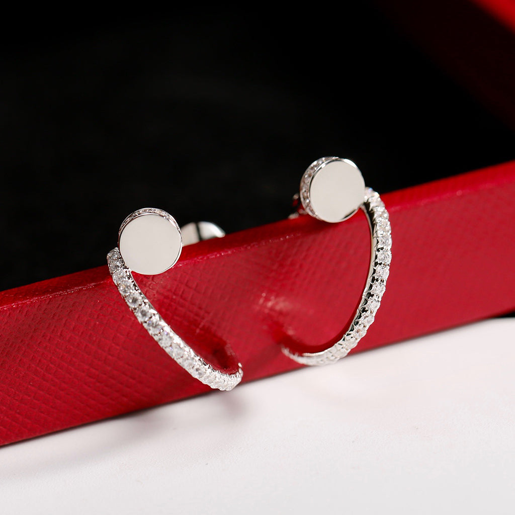 [Stellar Jewelry]JUSTE FULL DIAMOND SMALL EARRINGS