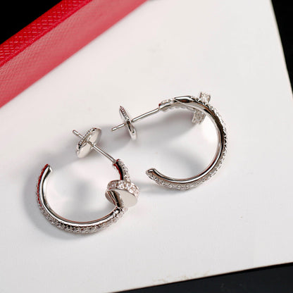 [Stellar Jewelry]JUSTE FULL DIAMOND SMALL EARRINGS