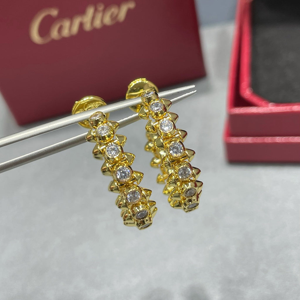 [Stellar Jewelry]CLASH FULL DIAMOND MEDIUM EARRINGS