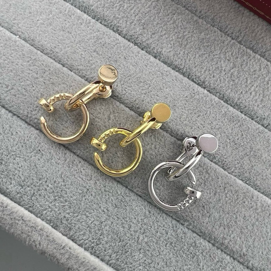 [Stellar Jewelry]JUSTE NO DIAMOND DOUBLE EARRINGS