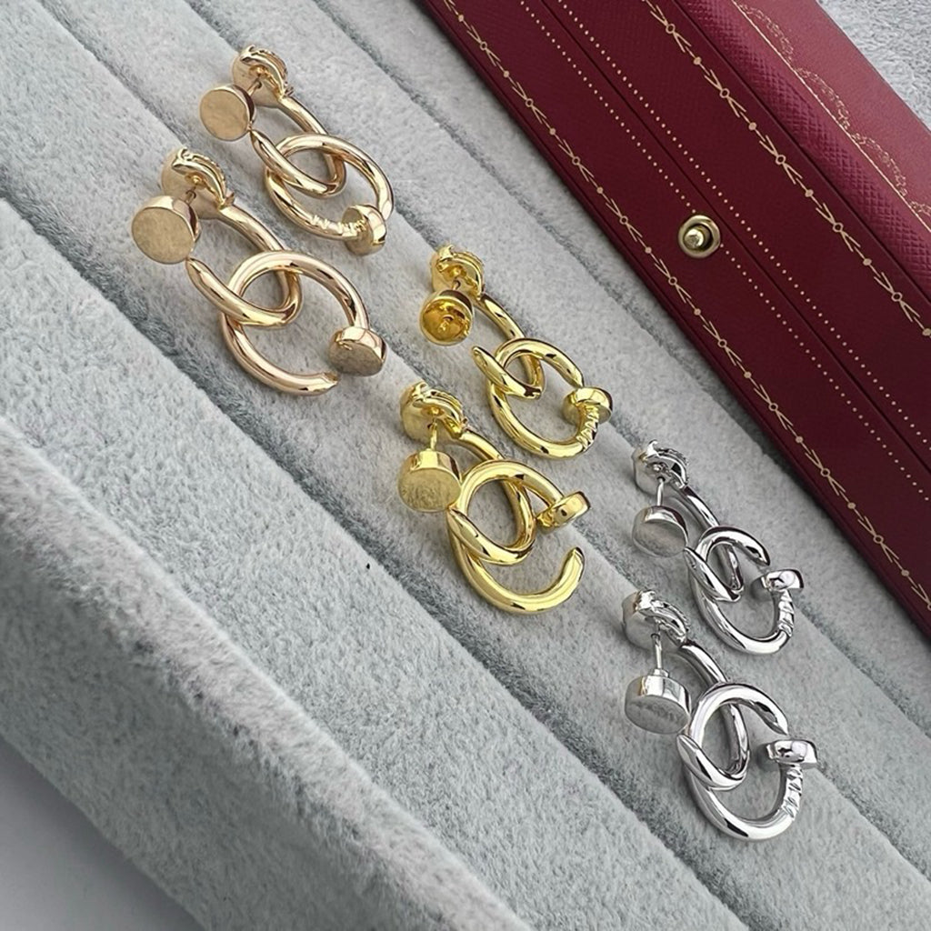 [Stellar Jewelry]JUSTE NO DIAMOND DOUBLE EARRINGS
