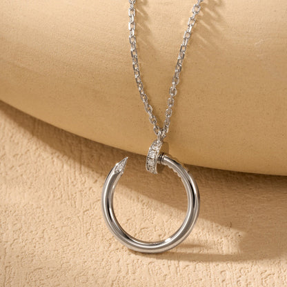 [Stellar Jewelry]JUSTE NECKLACE HALF DIAMOND