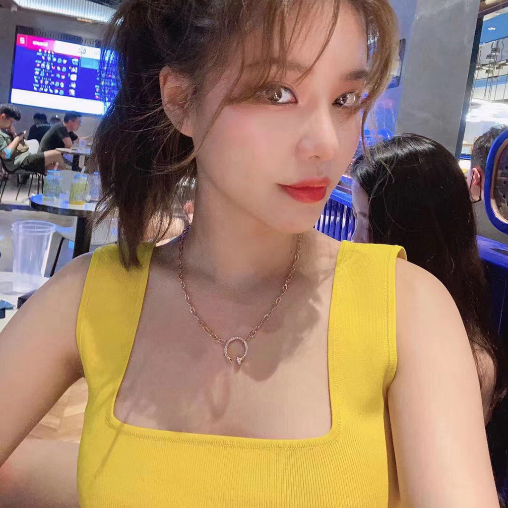 [Stellar Jewelry]JUSTE NECKLACE FULL DIAMONDS