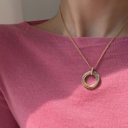 [Stellar Jewelry]TRINITY MEDIUM  DIAMONDS NECKLACE