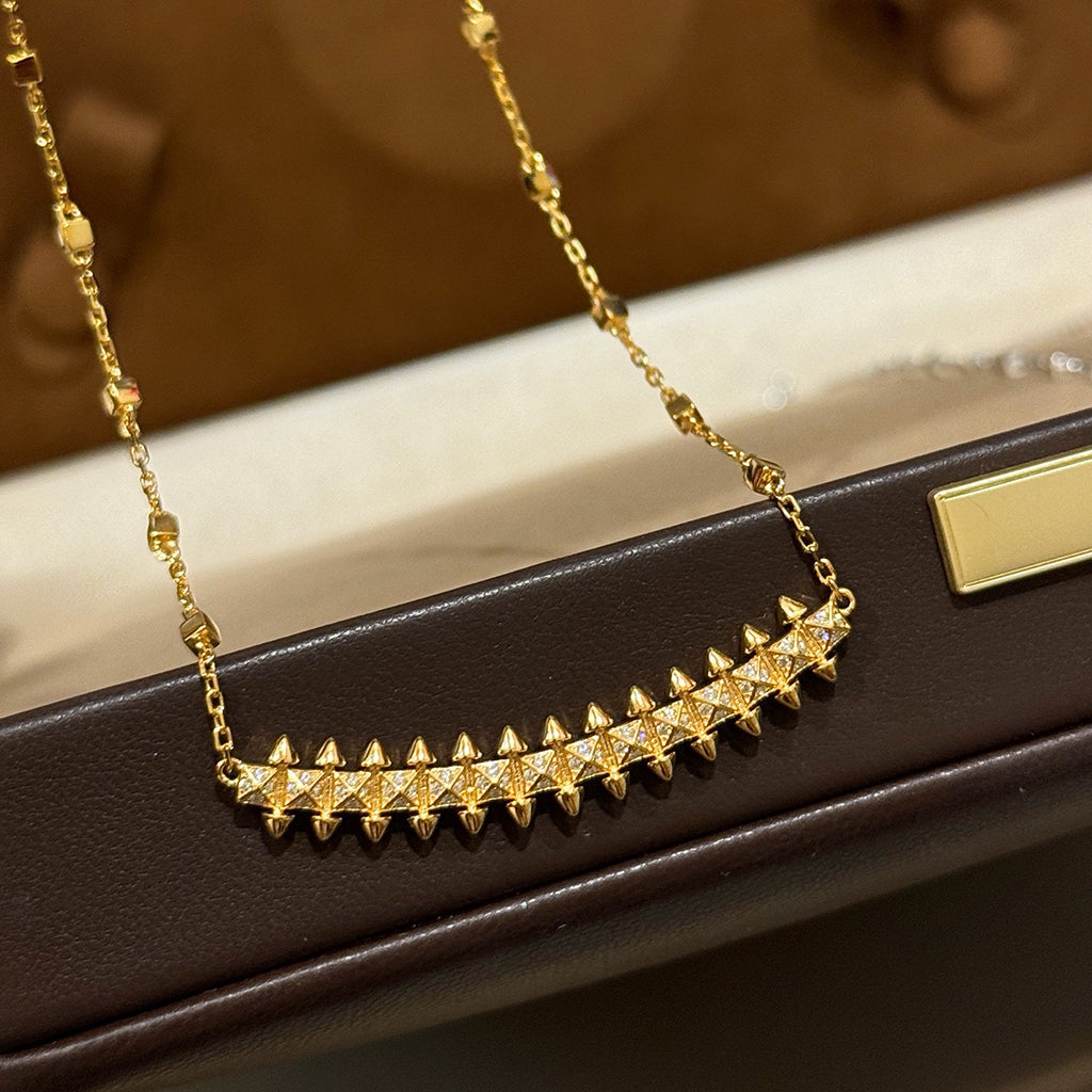 [Stellar Jewelry]CLASH  SMALL FULL DIAMOND NECKLACE