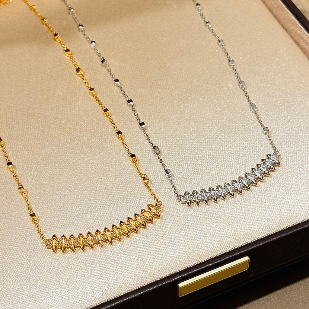 [Stellar Jewelry]CLASH  SMALL FULL DIAMOND NECKLACE