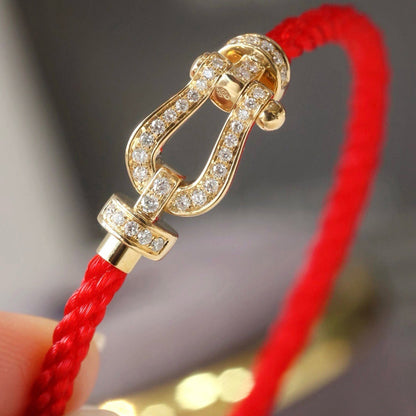 [Stellar Jewelry]FORCE LARGE HORSESHOE FULL DIAMOND BRACELET ROSE GOLD