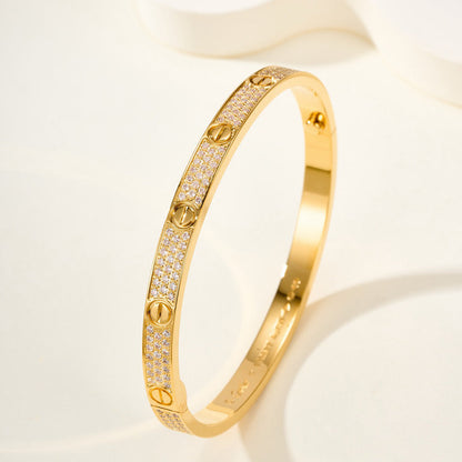 [Stellar Jewelry]LOVE BRACELET 4.8MM DIAMOND-PAVED