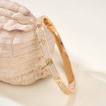 [Stellar Jewelry]LOVE BRACELET 4.8MM DIAMOND-PAVED