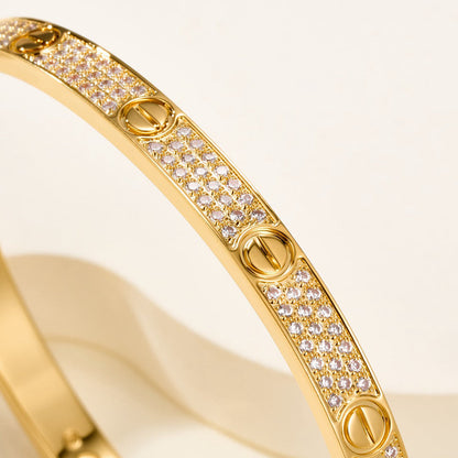 [Stellar Jewelry]LOVE BRACELET 4.8MM DIAMOND-PAVED