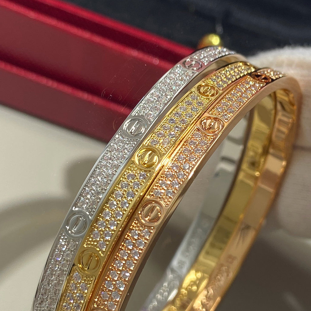 [Stellar Jewelry]LOVE BRACELET 3.65MM DIAMOND-PAVED