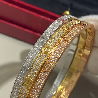 [Stellar Jewelry]LOVE BRACELET 3.65MM DIAMOND-PAVED