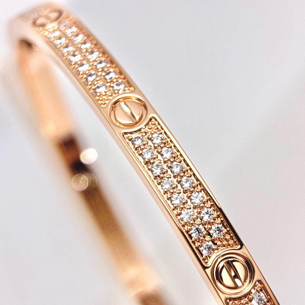 [Stellar Jewelry]LOVE BRACELET 3.65MM DIAMOND-PAVED