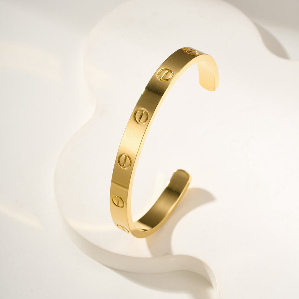[Stellar Jewelry]LOVE BRACELET 6.1MM OPEN CUFF