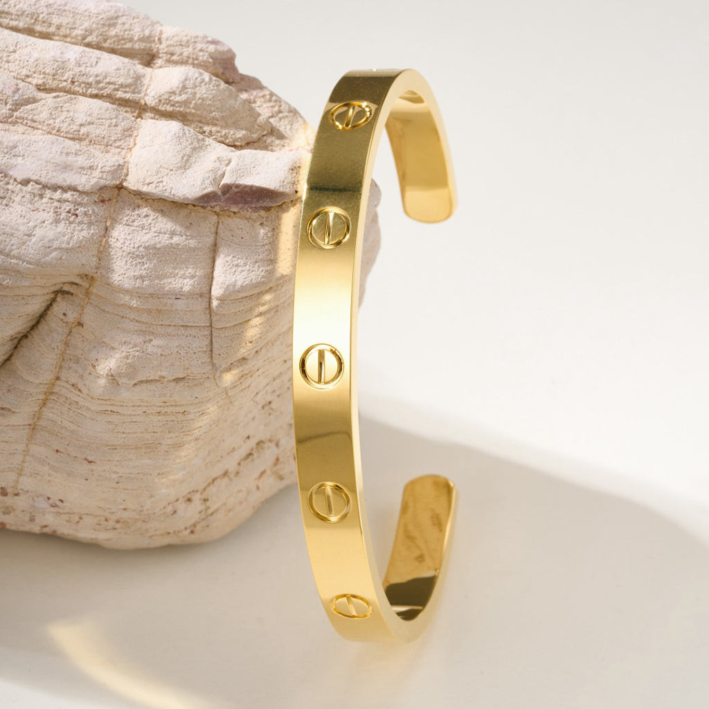 [Stellar Jewelry]LOVE BRACELET 6.1MM OPEN CUFF