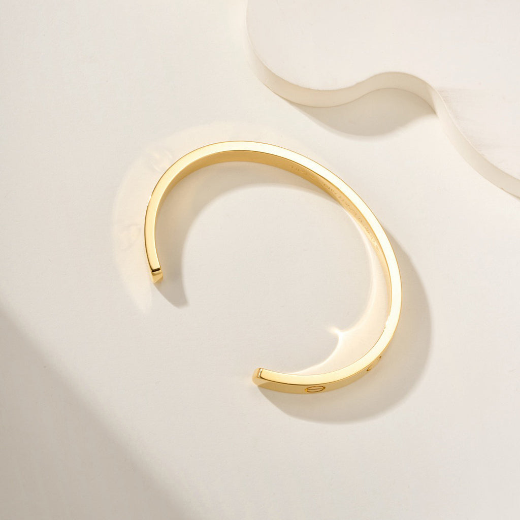 [Stellar Jewelry]LOVE BRACELET 6.1MM OPEN CUFF