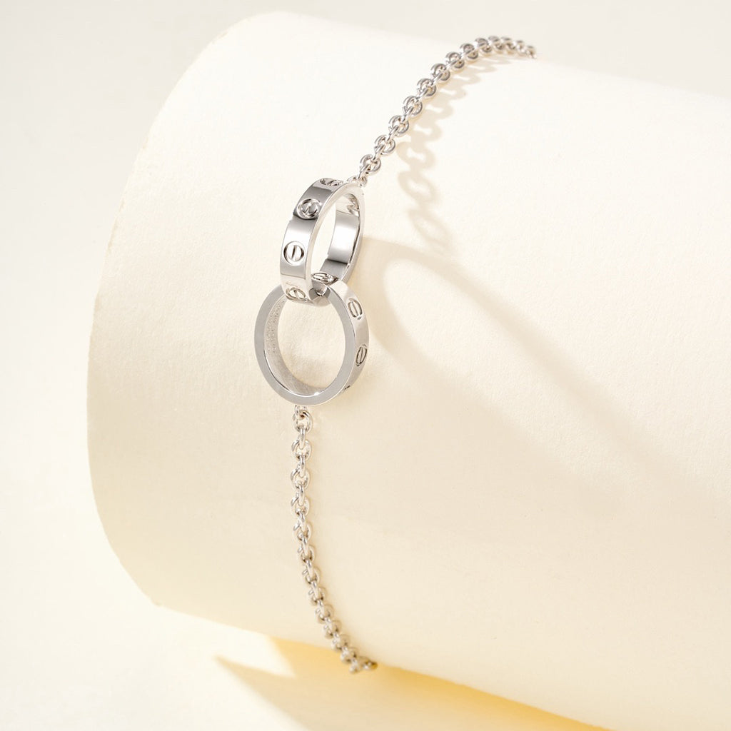 [Stellar Jewelry]LOVE BRACELET DOUBLE RING