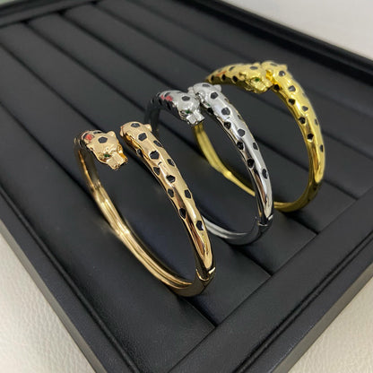 [Stellar Jewelry]PANTHERE DOUBLE HEADED OPEN BRACELET