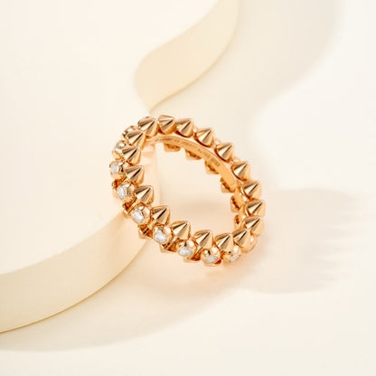 [Stellar Jewelry]CLASH 6.8MM DIAMOND MEDIUM RING