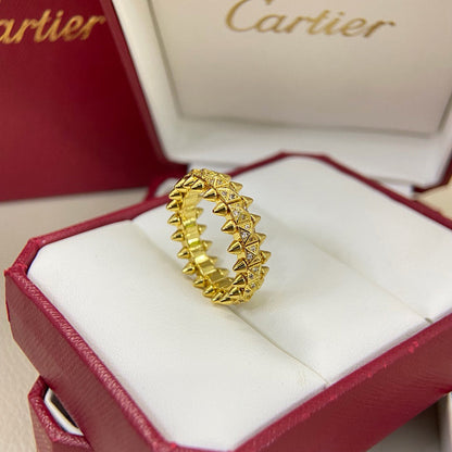 [Stellar Jewelry]CLASH 6.4MM SMALL FULL DIAMOND RING