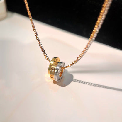 [Stellar Jewelry]LOVE 6 DIAMOND PENDANT NECKLACE