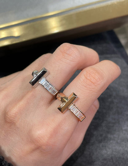 [Stellar jewels]T1 WIDE 4.5MM DIAMOND RING
