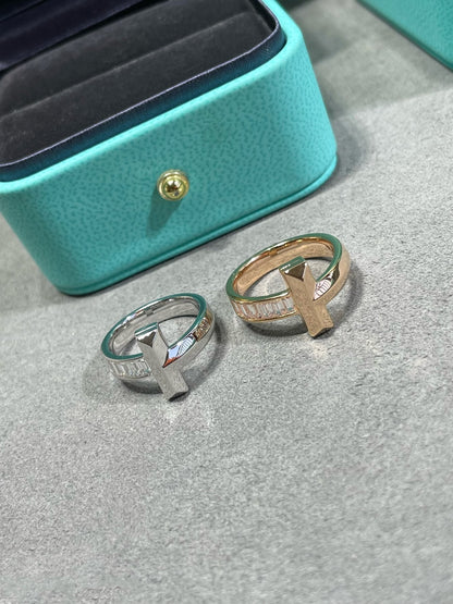 [Stellar jewels]T1 WIDE 4.5MM DIAMOND RING