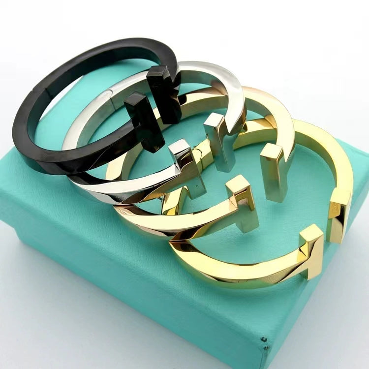 [Stellar jewels]T SQUARE OPEN BRACELET