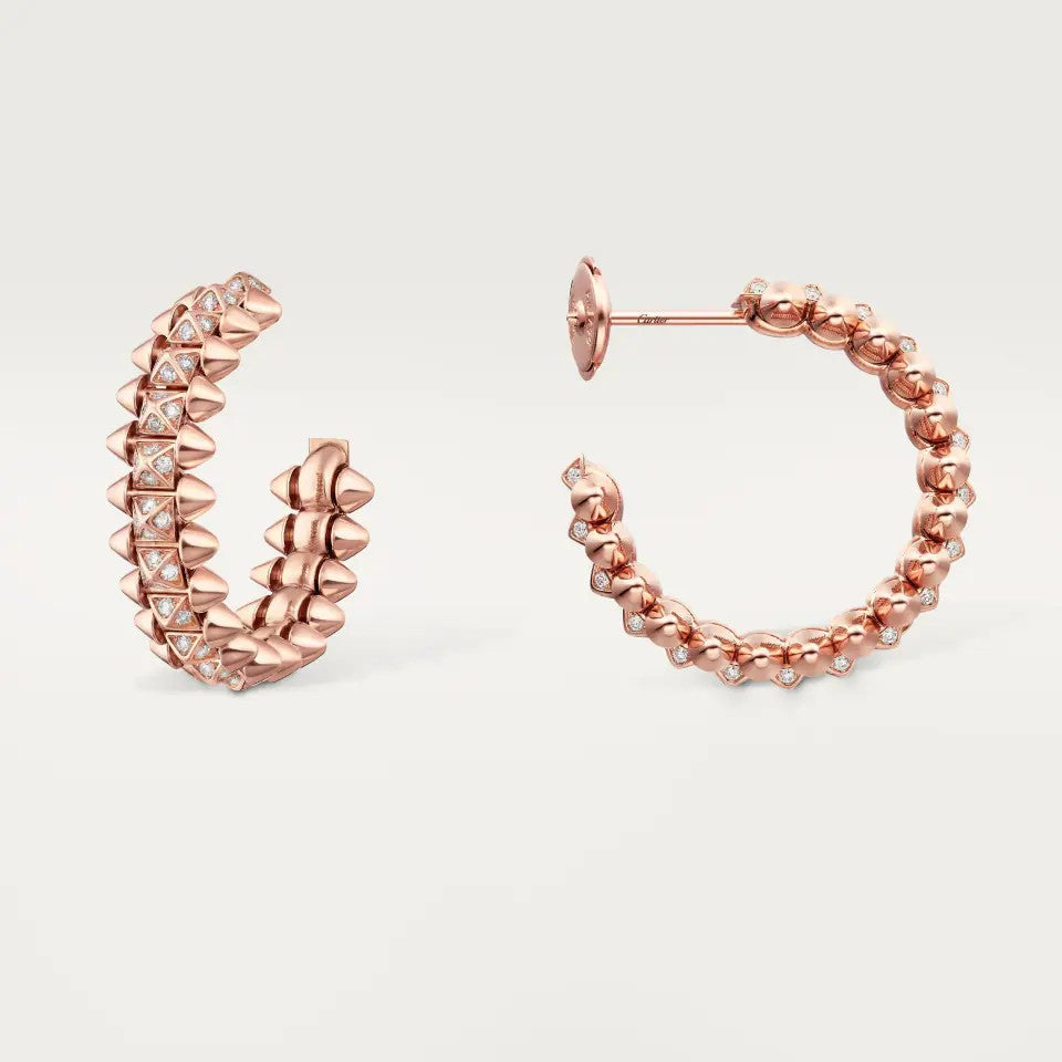 [Stellar Jewelry]CLASH 6.4MM FULL DIAMOND SMALL EARRINGS