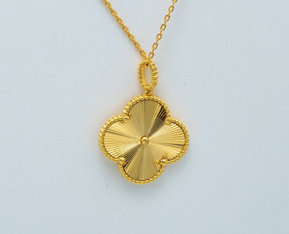 [Stellar Jewelry]CLOVER 25MM PEDANT NECKLACE GOLD