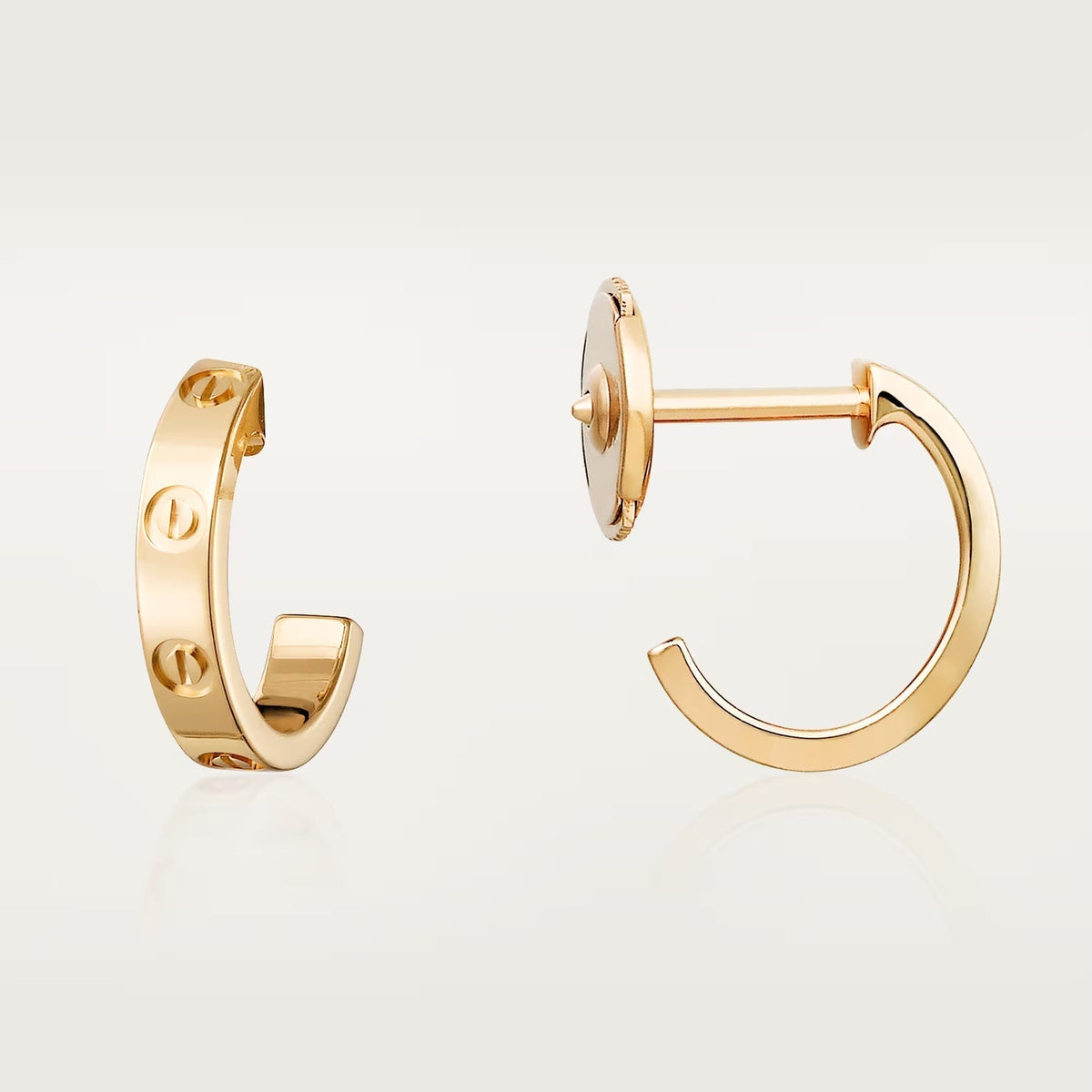 [Stellar Jewelry]LOVE EARRINGS 2.65 MM NO DIAMOND SMALL