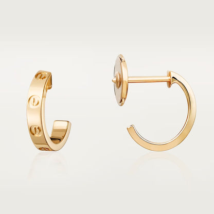 [Stellar Jewelry]LOVE EARRINGS 2.65 MM NO DIAMOND SMALL