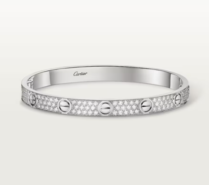 [Stellar Jewelry]NEW-LOVE-6.1MM-Width Diamond-Studded Bracelet