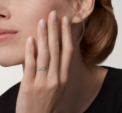 [Stellar Jewelry]LOVE RING 2.6mm-wide full-diamond ring silver