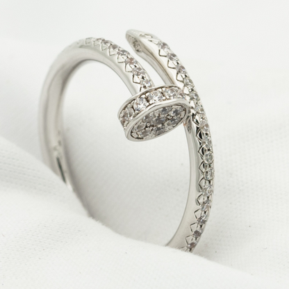 [Stellar Jewelry]JUSTE RING 1.8MM SILVER DIAMONDS