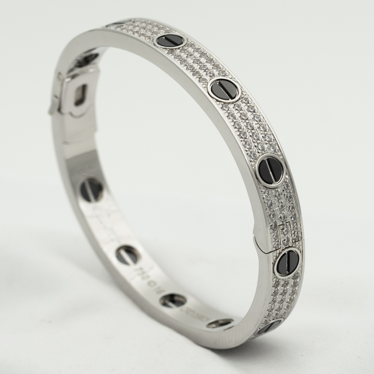 [Stellar Jewelry]LOVE BRACELET 6.1MM DIAMOND-PAVED CERAMIC