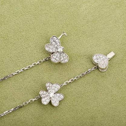 [Stellar Jewelry]FRIVOLE SILVER 9 FLOWERS NECKLACE