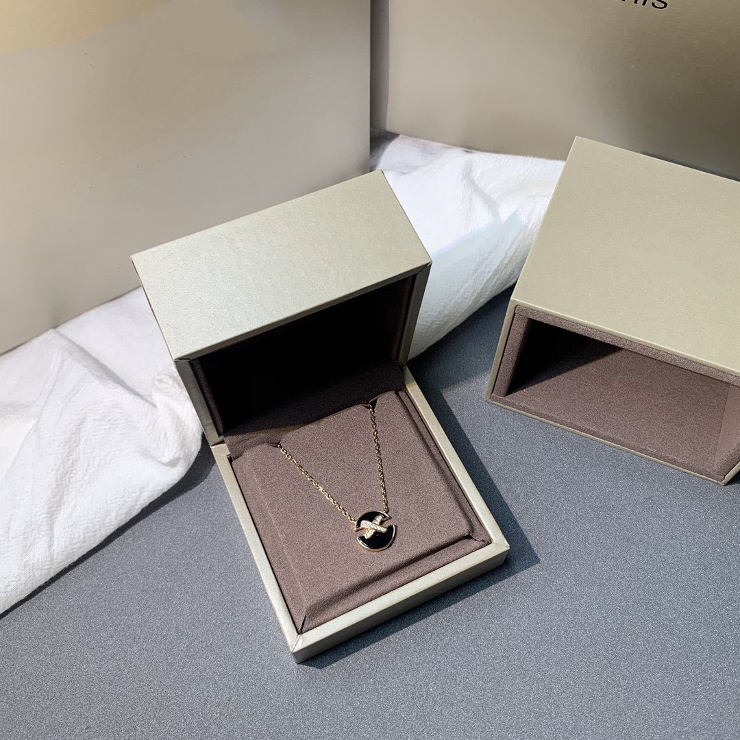 [Stellar Jewelry]JEUX DE PINK GOLD DIAMOND NECKLACE