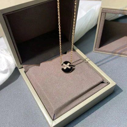 [Stellar Jewelry]JEUX DE ROSE GOLD DIAMOND NECKLACE