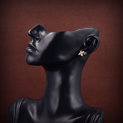 [Stellar Jewelry]JEUX DE GOLD DIAMOND EARRINGS