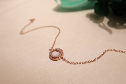 [Stellar jewels]DIAMOND CIRCLE PINK GOLD BRACELET