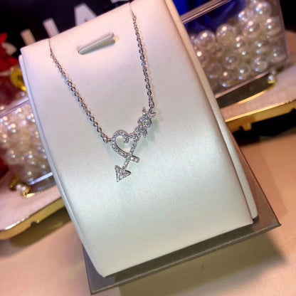 [Stellar jewels]COLGANTE HEART & ARROW NECKLACE