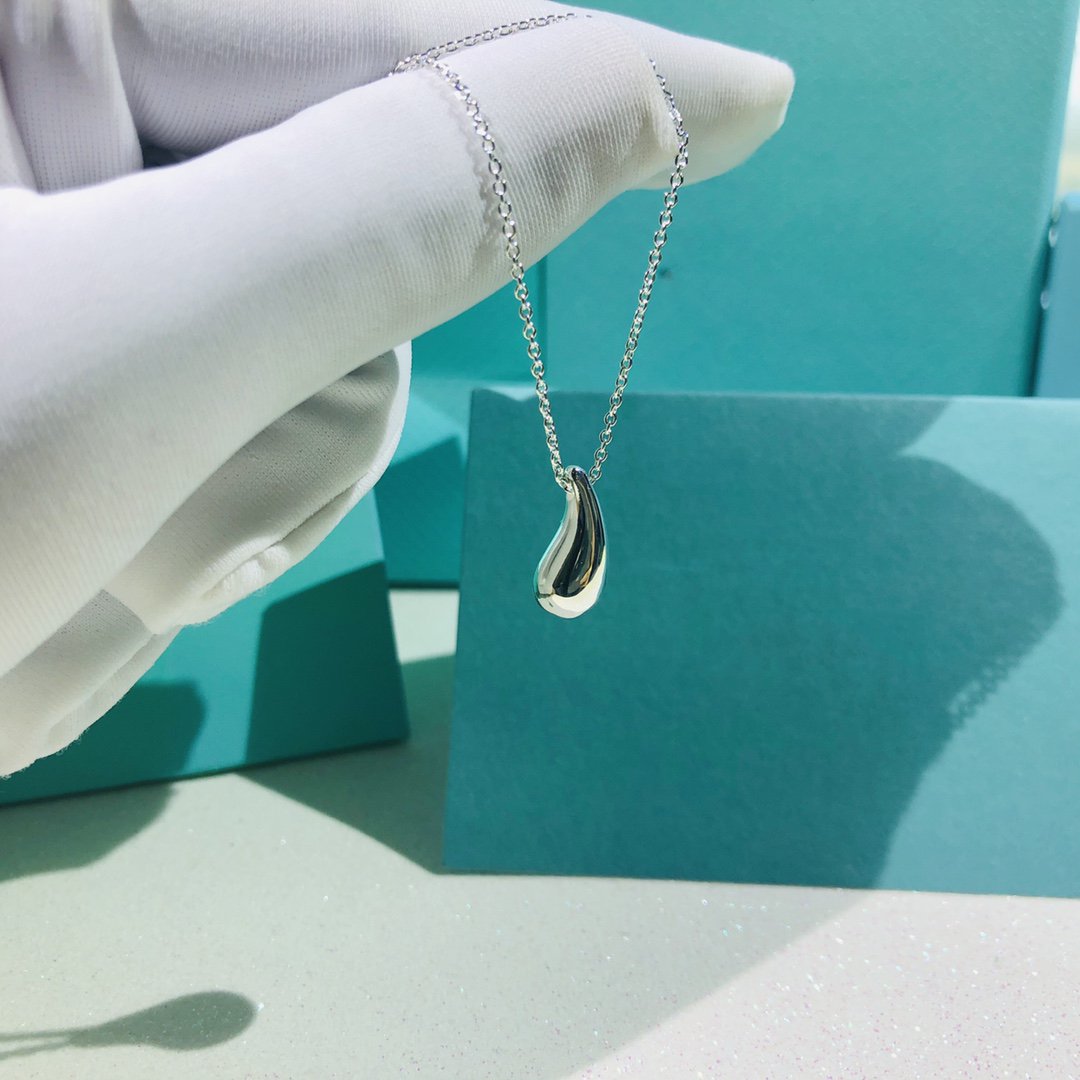 [Stellar jewels]ELSA PERETTI TEARDROP PENDANT STERLING SILVER NECKLACE