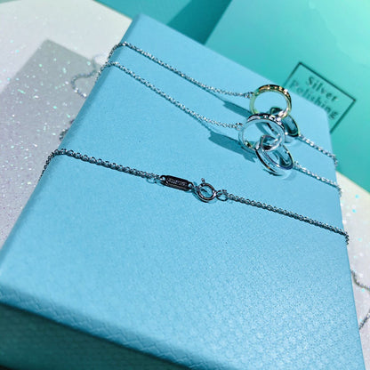 [Stellar jewels]INTERLOCKING CIRCLES PENDANT SMALL NECKLACE