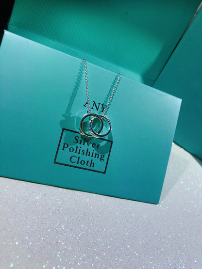 [Stellar jewels]INTERLOCKING CIRCLES PENDANT SMALL NECKLACE