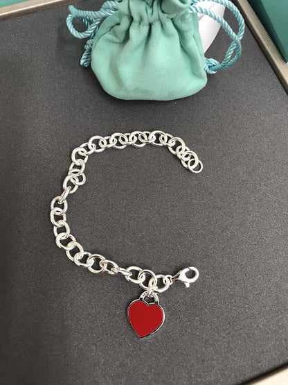 [Stellar jewels]HEART TAG BRACELET SILVER MEDIUM