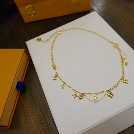 [Stellar Jewelry]BLOOMING SUPPLE NECKLACE BRASS