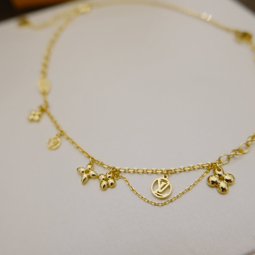 [Stellar Jewelry]BLOOMING SUPPLE NECKLACE BRASS