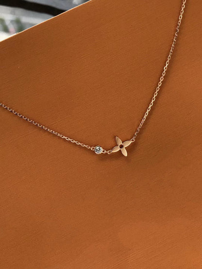 [Stellar Jewelry]BLOSSOM PENDANT PINK GOLD AND DIAMOND