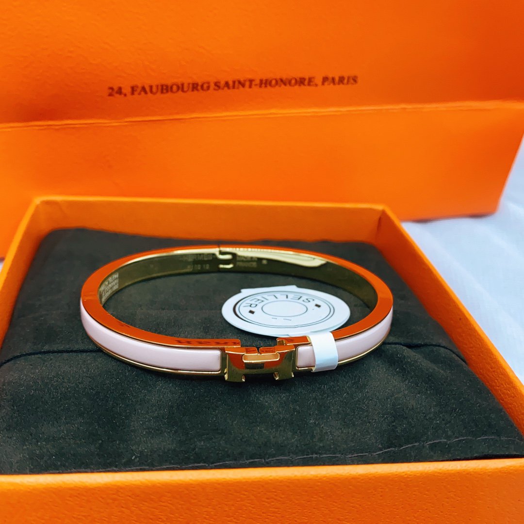 [Stellar Jewelry]CLASSIC HM CLIC  PINK 8MM ENAMEL BRACELET